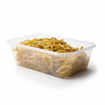 Clear food storage container